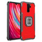 For Xiaomi Redmi Note 8 Pro Fierce Warrior Series Armor Aluminum Alloy + TPU Phone Case with Ring Holder(Red) - 1