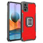 For Xiaomi Redmi Note 10 Pro / Note 10 Pro Max Fierce Warrior Series Armor Aluminum Alloy + TPU Phone Case with Ring Holder(Red) - 1