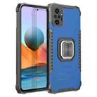 For Xiaomi Redmi Note 10 Pro / Note 10 Pro Max Fierce Warrior Series Armor Aluminum Alloy + TPU Phone Case with Ring Holder(Blue) - 1