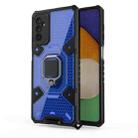 For Samsung Galaxy M52 5G Space PC+TPU Ring Holder Phone Case(Blue) - 1
