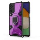 For Samsung Galaxy M52 5G Space PC+TPU Ring Holder Phone Case(Purple) - 1