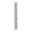 For Fitbit Charge 5 Milan Steel Double Buckles Strap Watch Band(Silver) - 1