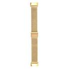 For Fitbit Charge 5 Milan Steel Double Buckles Strap Watch Band(Gold) - 1