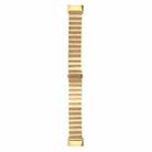 For Fitbit Charge 5 One-bead Steel Strap Watch Band(Gold) - 1