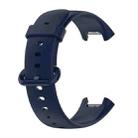 For Xiaomi Redmi Watch 2 Solid Color Silicone Strap Watch Band(Dark Blue) - 1