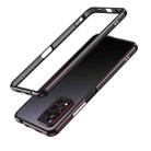 For Xiaomi Redmi Note 11 Pro/11 Pro+ Aurora Series Lens Protector + Metal Frame Phone Case(Black Red) - 1