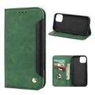 For iPhone 13 Pro Max Skin Feel Splicing Leather Phone Case (Green) - 1