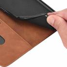 For iPhone 12 Skin Feel Splicing Leather Phone Case(Brown) - 6