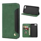 Skin Feel Splicing Leather Phone Case For iPhone 6 Plus & 6s Plus(Green) - 1