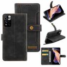 For Xiaomi Redmi Note 11 Pro / Note 11 Pro+ Copper Buckle Horizontal Flip Leather Phone Case(Black) - 1