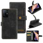 For Xiaomi Mi 11T Copper Buckle Horizontal Flip Leather Phone Case(Black) - 1