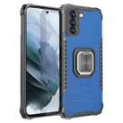 For Xiaomi Mi 11i 5G / Mi 11X / Poco F3 Shockproof Ring Holder Fierce Warrior Phone Case(Blue) - 1