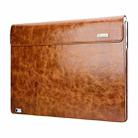 For Microsoft Surface Book 2 / 3 (i7 CPU) ICARER Oil Wax Leather Laptop Protective Case(Brown) - 1