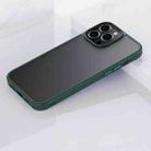 For iPhone 13 mini Frosted Back Shockproof Phone Case (Deep Green) - 1