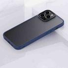For iPhone 13 Frosted Back Shockproof Phone Case(Blue) - 1