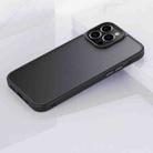 For iPhone 13 Pro Frosted Back Shockproof Phone Case (Black) - 1