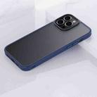 For iPhone 13 Pro Frosted Back Shockproof Phone Case (Blue) - 1