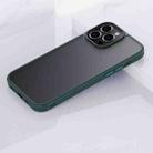For iPhone 13 Pro Frosted Back Shockproof Phone Case (Deep Green) - 1