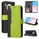 For Huawei nova 8i / Honor 50 Lite 5G Business Stitching-Color Horizontal Flip PU Leather Phone Case(Green) - 1