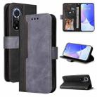 For Huawei nova 9 / Honor 50 5G Business Stitching-Color Horizontal Flip PU Leather Phone Case(Gray) - 1