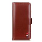 For Xiaomi Redmi Note 11 Pro 3-Color Pearl Texture Magnetic Buckle Horizontal Flip Leather Phone Case with Card Slots & Wallet & Holder(Brown) - 2