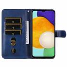 For Samsung Galaxy A13 5G Calf Texture Zipper Horizontal Flip Leather Phone Case(Blue) - 4