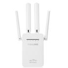 Wireless Smart WiFi Router Repeater with 4 WiFi Antennas, Plug Specification:UK Plug(White) - 2