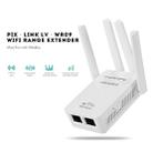 Wireless Smart WiFi Router Repeater with 4 WiFi Antennas, Plug Specification:UK Plug(White) - 5