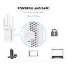 Wireless Smart WiFi Router Repeater with 4 WiFi Antennas, Plug Specification:UK Plug(White) - 8