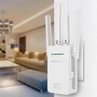 Wireless Smart WiFi Router Repeater with 4 WiFi Antennas, Plug Specification:US Plug(Black) - 8
