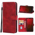 Leather Phone Case For Vodafone Smart V11(Red) - 1