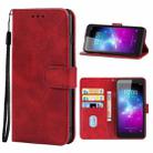 Leather Phone Case For ZTE Blade A3 (2019)(Red) - 1