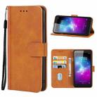 Leather Phone Case For ZTE Blade A3 (2019)(Brown) - 1