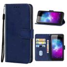 Leather Phone Case For ZTE Blade A3 (2019)(Blue) - 1