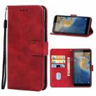 Leather Phone Case For ZTE Blade A31 Lite(Red) - 1