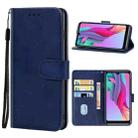Leather Phone Case For ZTE Blade A5 (2020)(Blue) - 1