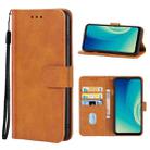 Leather Phone Case For ZTE Blade A7S 2019(Brown) - 1