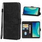 Leather Phone Case For ZTE Blade A7S 2019(Black) - 1