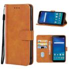 Leather Phone Case For ZTE Blade L210(Brown) - 1