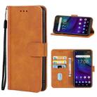 Leather Phone Case For ZTE Blade V10 Vita(Brown) - 1