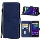 Leather Phone Case For ZTE Blade V10 Vita(Blue) - 1