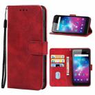 Leather Phone Case For ZTE Blade L8(Red) - 1