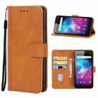 Leather Phone Case For ZTE Blade L8(Brown) - 1