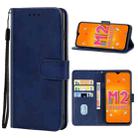 Leather Phone Case For Xiaomi Poco M2(Blue) - 1