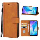 Leather Phone Case For Xiaomi Redmi 8A Pro(Brown) - 1