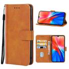 Leather Phone Case For Xiaomi Redmi Note 8 2021(Brown) - 1