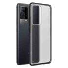For vivo iQOO 8 Four-corner Shockproof TPU + PC Phone Case(Black) - 1