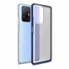 For Xiaomi 11 T / 11T Pro Four-corner Shockproof TPU + PC Phone Case(Blue) - 1