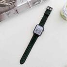 Crazy Horse Texture Matte Watch Band For Apple Watch Series 8&7 41mm / SE 2&6&SE&5&4 40mm / 3&2&1 38mm(Green) - 1