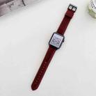 Crazy Horse Texture Matte Watch Band For Apple Watch Series 8&7 41mm / SE 2&6&SE&5&4 40mm / 3&2&1 38mm(Red) - 1